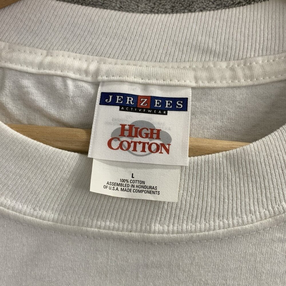 Vintage Jerzees Shirt Mens Large Air & Space Museum Tee White Smithsonian 1998 - Picture 6 of 7